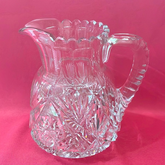 Other - American Brilliant Cut Glass Pitcher - C1022